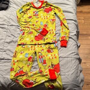 Merry Grinchmas Kids Pajama Set - Green and Red